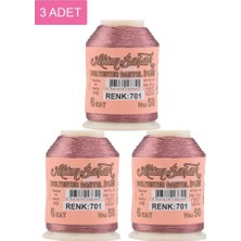 Herşey Trend Herşeytrend 3 Adet Altınbaşak Oya ve Dantel Ipi 20 gr - Royaleks - No: 701
