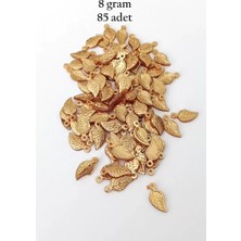 Herşey Trend Herşeytrend Oya Abiye Bileklik Kolye Pleksi Metalik Plastik Pul Altın Renk 8 Gram 85 Adet - BNC486