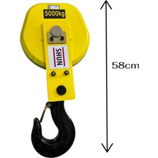 His Ticaret 5 Ton 2/1 Donanım Vinç Kanca Bloğu 10-18 mm Halat