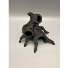 3 Boyut Endüstriyel 13X9,8 cm Boyasız Sürüngen ve Kemirgenler Için Teraryum Dekor, Saklanma Tırmanma Alanı