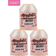 Herşey Trend Herşeytrend 3 Adet Altınbaşak Oya ve Dantel Ipi 20 gr - Royaleks - No: 648