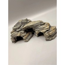 3 Boyut Endüstriyel Sürüngen ve Kemirgenler Için Teraryum Dekor, Saklanma Tırmanma Alanı (Renkli) (160X55MM)