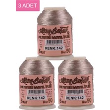 Herşey Trend Herşeytrend 3 Adet Altınbaşak Oya ve Dantel Ipi 20 gr - Royaleks - No: 142