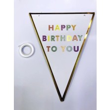 Herşey Trend Herşeytrend Happy Birthday To You Flama Bayrak Süsü