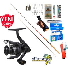 Okuma Revenger RV-4000A 270CM 10-35GR Karbon Red Zoom Spin Olta Takımı Seti