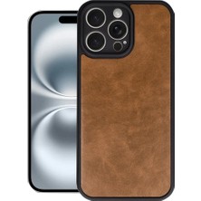 Herşey Trend Herşeytrend Apple Iphone 16 Pro Kılıf Aras Deri Kapak - Taba