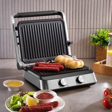 Empressco Profi Toast Tost ve Izgara Makinesi, Şık Inox Tasarımıyla Mutfakta Şıklık