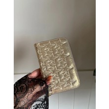 Laletto Bags Kadın Star Dikişli Orta Boy Parlak Cüzdan