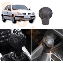 Oto h.i.t. Citroen Xsara Manuel Uyumlu Vites Kılıfı Masajlı Mat Siyah