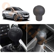Oto h.i.t. Peugeot 301 Boş Paket Manuel Uyumlu Vites Kılıfı Masajlı Mat Siyah