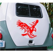 Kartal Sticker  Eagle Beşiktaş Kanatlı Uçan Kartal Sticker  Araba Oto Motosiklet Laptop Pc Karavan Cam  Etiket Çıkartma Sticker 00326
