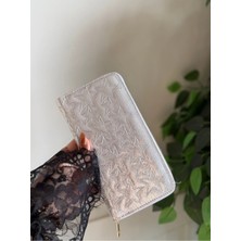 Laletto Bags Kadın Star Dikişli Büyük Boy Parlak Cüzdan