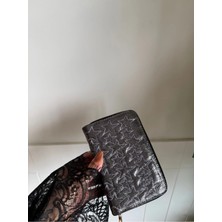 Laletto Bags Kadın Star Dikişli Orta Boy Parlak Cüzdan