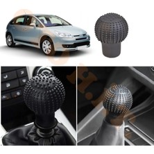 Oto h.i.t. Citroen C4 Mk1 Manuel Uyumlu Vites Kılıfı Masajlı Mat Siyah