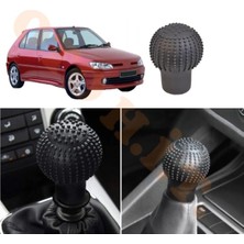 Oto h.i.t. Peugeot 306 Manuel Uyumlu Vites Kılıfı Masajlı Mat Siyah