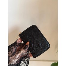 Laletto Bags Kadın Star Dikişli Küçük Boy Parlak Cüzdan