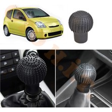 Oto h.i.t. Citroen C2 Mk1 Manuel Uyumlu Vites Kılıfı Masajlı Mat Siyah