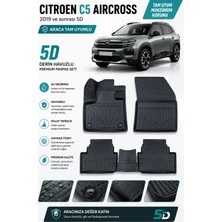 Solveks Citroen  C5 Aircross 2019-.. Oto Paspas 5d Derin Havuzlu Araca Tam Uyumlu Premium Seri