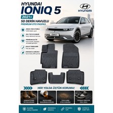 Solveks Hyundai Ionıq 5 2021+ Oto Paspas 5d Derin Havuzlu Araca Tam Uyumlu Premium Seri