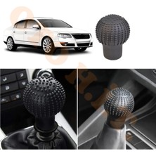 Oto h.i.t. Volkswagen Passat B6 Manuel Uyumlu Vites Kılıfı Masajlı Mat Siyah