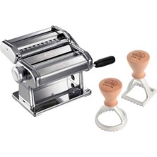 Marcato Atlas 150 Manuel Makarna Makinesi + 2 Adet Classic Line Stampa