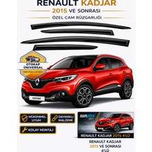 Sunplex Renault Kadjar 2015 Ve Sonrası Cam Rüzgarlığı Takım 4 Lü Takım Rüzgar Kesici Yağmur Önleyici