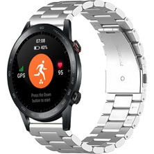 Kreton Honor Magic Watch 2 46MM ile Uyumlu Kordon Klasik Baklava Model Paslanmaz Çelik Metal Kayış
