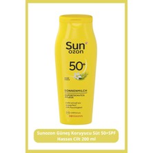 Sunozon Güneş Koruyucu Süt 50+Spf Hassas Cilt 200 ml