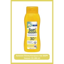 Sunozon Güneş Koruyucu Süt 30SPF Hassas Cilt 400 ml