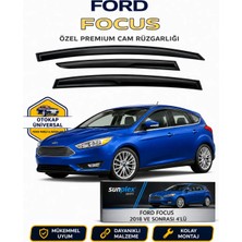 Sunplex Ford Focus Hatchback 2018 Ve Sonrası Cam Rüzgarlığı Takım 4 Lü Takım Rüzgar Kesici
