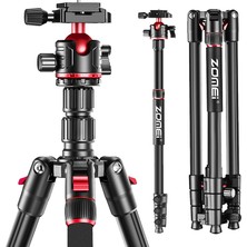 CoverZone Profesyonel Alüminyum Kamera Tripodu 180CM 360° Panoramik Kafa Monopod ve Trekking Batonu Dönüşümlü 4 Kademeli Katlanabilir Taşıma Çantalı Tripod | Zomei Q173