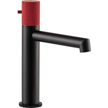 Eva Banyo Fontana Siyah-Kırmızı Lavabo Bataryası