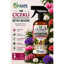 BioSAFE Çiçekli Iç Mekan Süs Bitkileri Için Bitki Besini Sprey 500 ml | Kullanıma Hazır