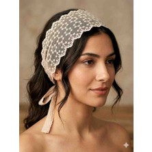 Mufin Collection Dantel Kuşak / Saç Bandı – Bohem Vintage Bağcıklı Aksesuar