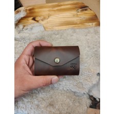 Balthazar Workshop Rellana El Yapımı Hakiki Deri Akordiyon Kartlık