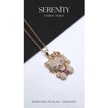 Serenity Hello Kity Figür Çelik KOLYE01