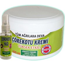 Fırfır Moda Çörek Otu Kremi 200 ml Yeşil Kavanoz + 30 ml Çörek Otu Yağı