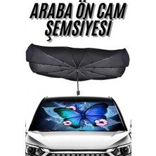 Cndr Güneş Önleyici Katlanabilir Oto Araba Güneşlik Şemsiye Tip Ön Cam