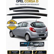 Sunplex Opel Corsa D/E 2007-2016 Uyumlu Sport Style Cam Rüzgarlığı 4 Lü Takım