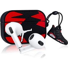Kılıf Benim Airpods Pro 3. Nesil Uyumlu Karikatür Jordon Basket Tasarım Karakter Silikon Koruma Kılıf ( 2025 )