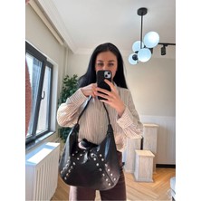 Laletto Bags Kadın Inci Model Zımba Detaylı Omuz Çantası