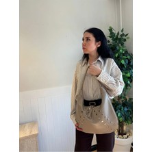 Laletto Bags Kadın Inci Model Zımba Detaylı Omuz Çantası