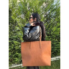 Laletto Bags Kadın Bahar Model Fermuarlı Çift Saplı Shopper Omuz Çantası