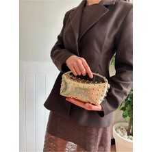 Laletto Bags Kadın Elya Model Zımbalı Zincir Askılı Mini El ve Omuz Çantası