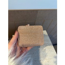 Laletto Bags Kadın Simli ve Işıltılı Kartlık Rose Gold Kartlık