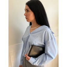 Laletto Bags Kadın Zımba Detaylı Çapraz & Clutch Çanta