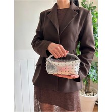 Laletto Bags Kadın Elya Model Zımbalı Zincir Askılı Mini El ve Omuz Çantası