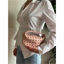 Laletto Bags Kadın Elya Model Zımbalı Zincir Askılı Mini El ve Omuz Çantası