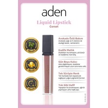 Aden Liquid Lipstick - Likit Ruj 22 Corset(Gül Beji)