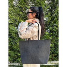 Laletto Bags Kadın Bahar Model Fermuarlı Çift Saplı Shopper Omuz Çantası